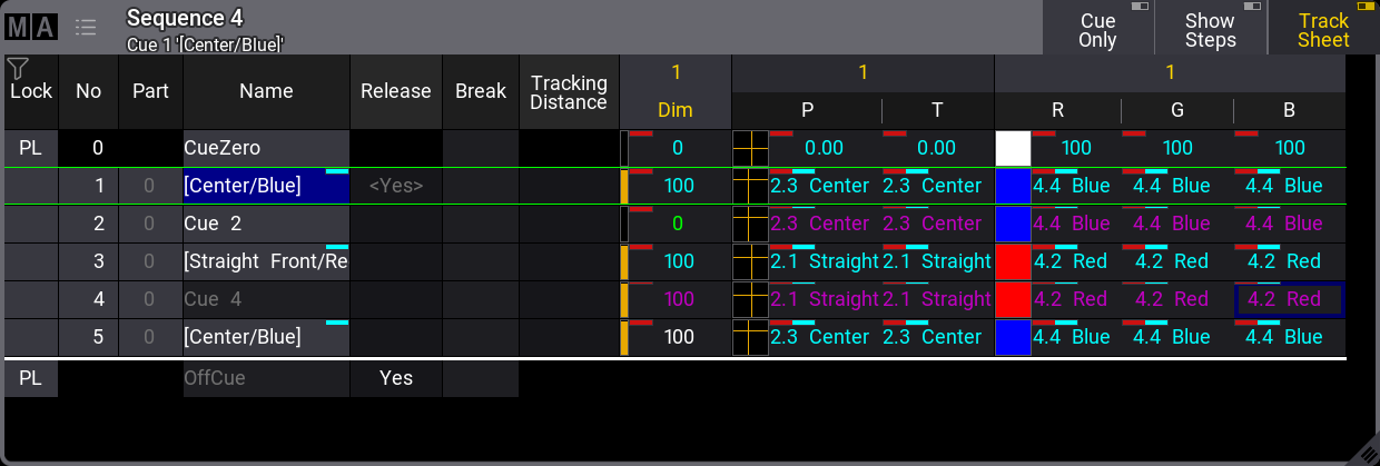 Tracking Shield Example - Result using "From Zero" option