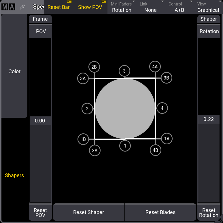 Shapers Dialog window is open