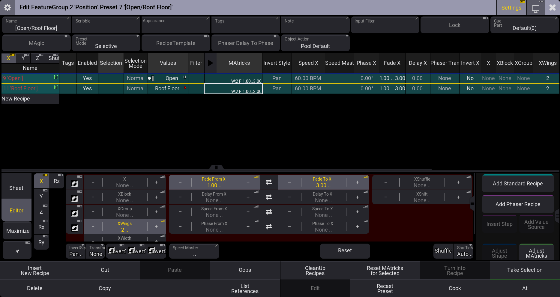 Image of the example editor.